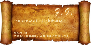 Ferenczei Ildefonz névjegykártya